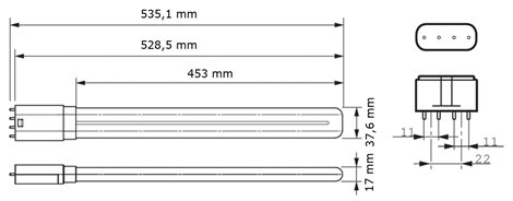 CorePro LED PLL HF 24W 830 4P 2G11 LED Zářivka 24W 3200lm 6