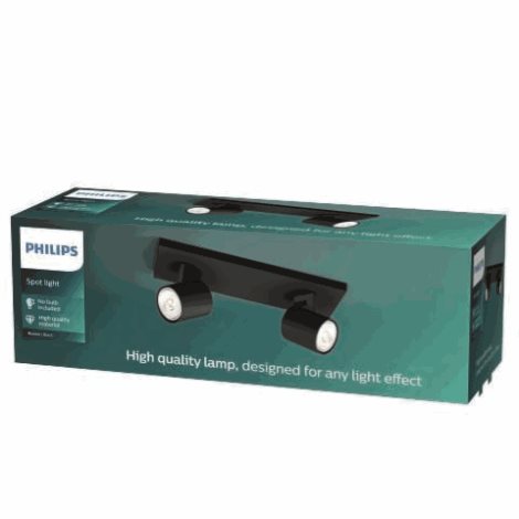 Runner bodové svítidlo 2x GU10 20W bez zdroje IP20, černé 3