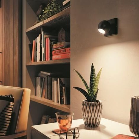 Hue WA Buckram bodové LED svítidlo GU10 5W 350lm 2200-6500K IP20, černé + ovladač 5