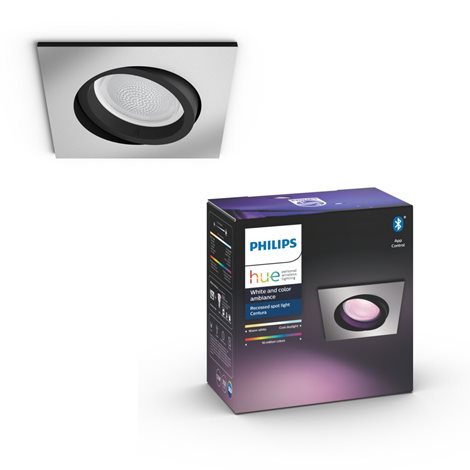 Hue Centura BT SVÍTIDLO PODHLEDOVÉ LED GU10 5,7W 350lm 2000-6500K RGB, hranaté, hliník 4