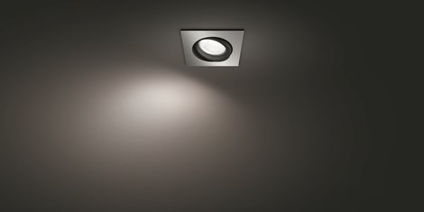 Hue WACA Centura podhledové LED svítidlo GU10 5,7W 350lm 2000-6500K RGB IP20 hranaté, hliník 8