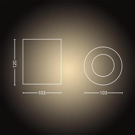 Hue WA Pillar bodové LED svítidlo GU10 1x5W 350lm 2200-6500K IP20 bílá 7