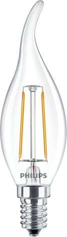 Classic LEDcandle ND 2-25W E14 827 BA35 CL LED Žárovka 2W 250lm 1