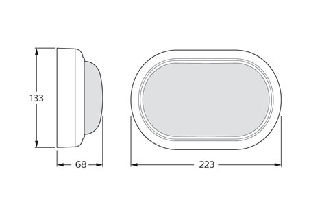 PILA WL007C LED14S/740 PSU OVL WH LED svítidlo 15W 1400lm 5