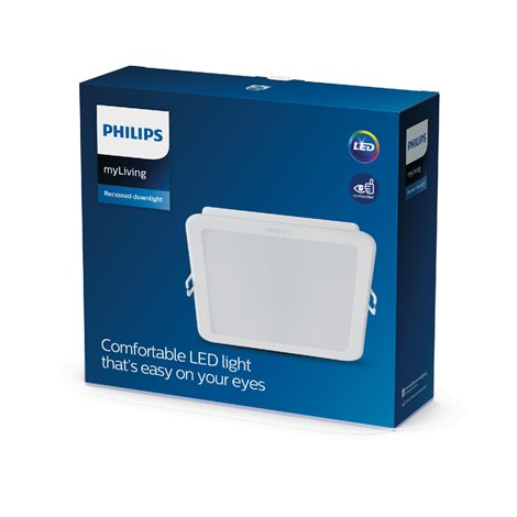 Meson podhledové LED svítidlo 16,5W 1200lm 3000K 16,5cm hranaté IP20, bílé 3