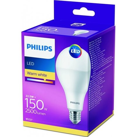 LED žárovka Philips LEDbulb ND 22,5W-150W E27 WW A80 FR 1PF/6 2700K 2