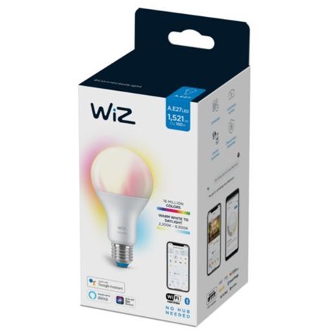 WiZ LED žárovka E27 A67 13W 1521lm 2200-6500K RGB IP20, stmívatelná 2