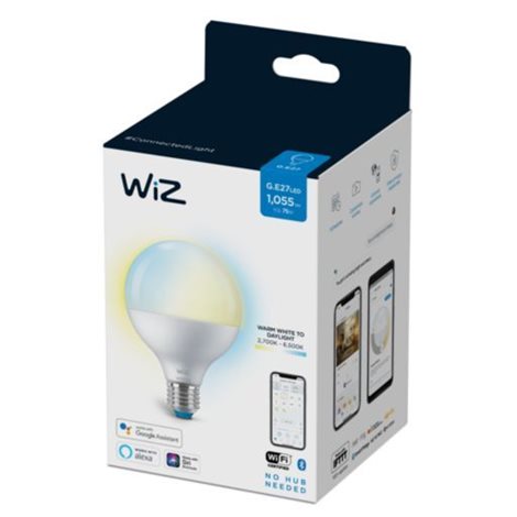 WiZ LED žárovka E27 G95 Globe 11W 1055lm 2700-6500K IP20, stmívatelná 2