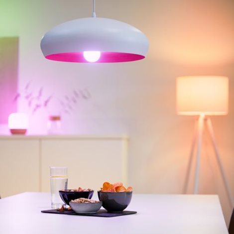 WiZ LED žárovka E27 G95 Globe 11W 1055lm 2200-6500K RGB IP20, stmívatelná 8
