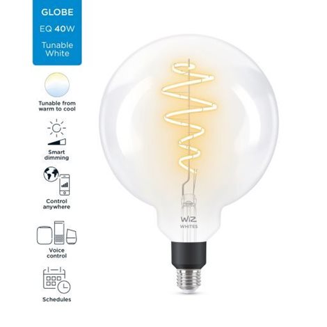 WiZ LED filament žárovka E27 G200 6,7W 470lm 2700-6500K IP20, stmívatelná 4