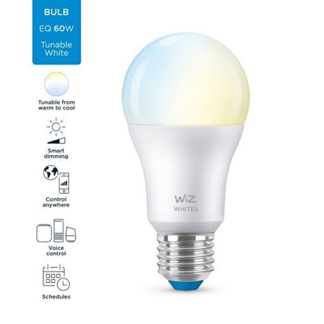 WiZ LED žárovka E27 A60 8W 806lm 2700-6500K IP20, stmívatelná 4