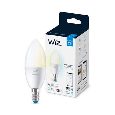 WiZ LED žárovka E14 C37 4,9W 470lm 2700-6500K IP20, stmívatelná 3