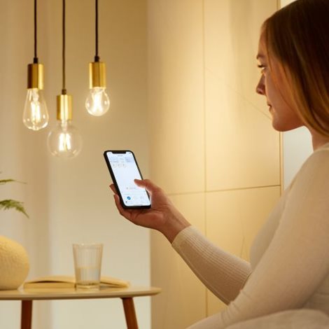 WiZ LED žárovka filament E27 A60 7W 806lm 2700-6500K IP20, stmívatelná 6
