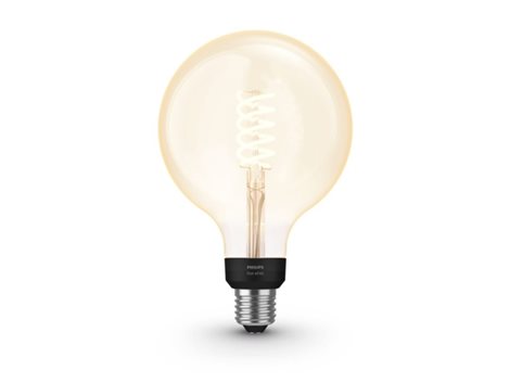 Hue White Filamentová LED žárovka E27 G125 7W 550lm 2100K IP20 4