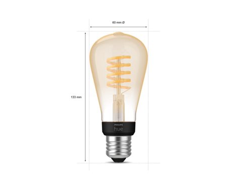 Hue WA Filamentová LED žárovka E27 ST64 7W 550lm 2200-4500K IP20 4