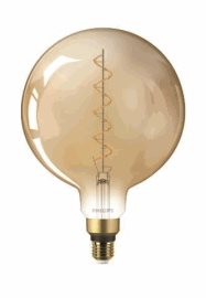 Vintage LED žárovka E27 G200 25W 300lm 1800K nestmívatelná, gold