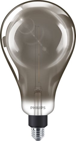 Vintage LED žárovka E27 A160 6,5W 200lm 1800K stmívatelná, smokyD 1