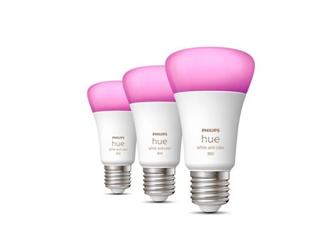 Hue WACA sada 3x žárovka LED E27 A60 6,5W 806lm 2000-6500K RGB IP20 3