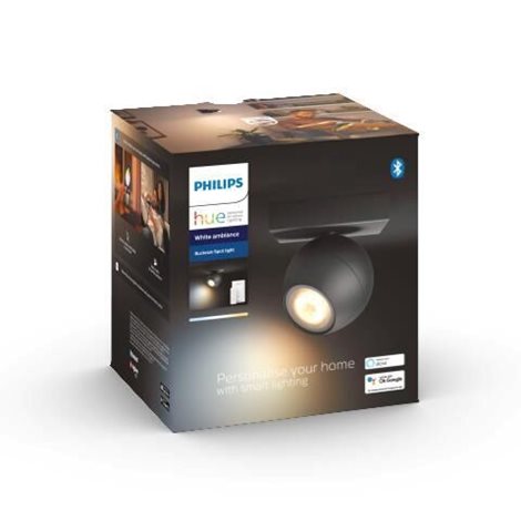 Hue WA Buckram bodové LED svítidlo GU10 5W 350lm 2200-6500K IP20, černé + ovladač 2