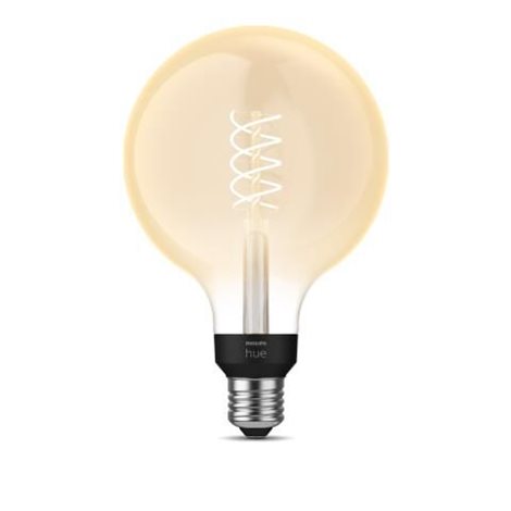 HUE White LED Filament žárovka E27 G125 7W 550lm 2100K IP20, stmívatelná 3