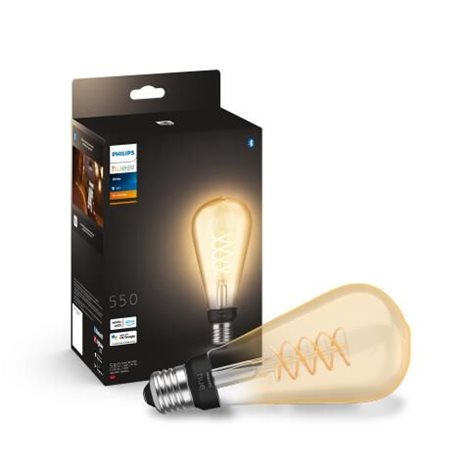 HUE White LED Filament žárovka E27 ST72 7W 550lm 2100K IP20, stmívatelná 1