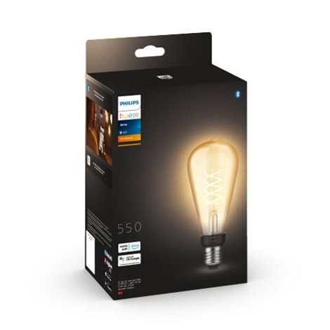 HUE White LED Filament žárovka E27 ST72 7W 550lm 2100K IP20, stmívatelná 4