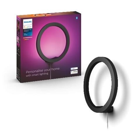 Hue WACA Sana nástěnné LED svítidlo 1x20W 1400lm 2000-6500K RGB IP20 25,5cm černá 1