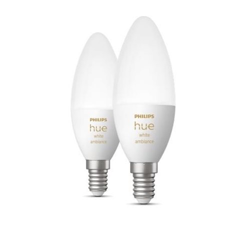 Hue WA sada 2x žárovka LED E14 B39 4W 470lm 2200-6500K IP20 12