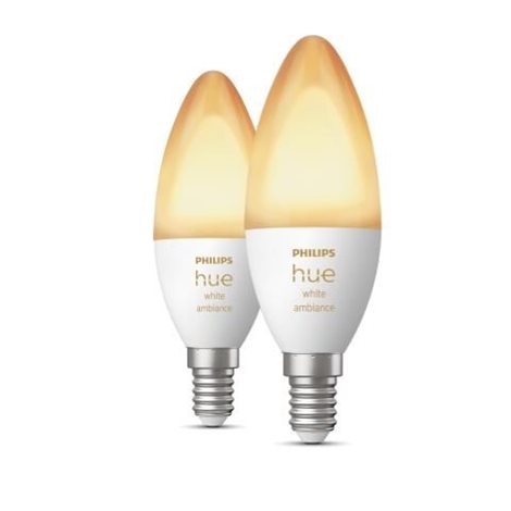 Hue WA sada 2x žárovka LED E14 B39 4W 470lm 2200-6500K IP20 3