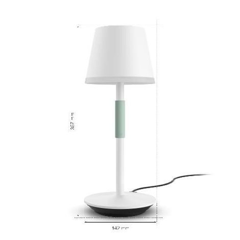 Hue WACA Go venkovní stolní dotyková LED lampička 6,2W 530lm 2000-6500K RGB IP54, bílá 5