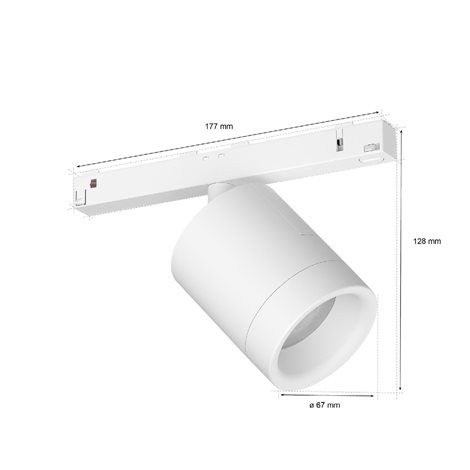 Hue Perifo bodové světlo do lištového systému LED WACA 5,2W 510lm 2000-6500K RGB, bílá 3