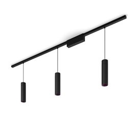 Hue Perifo lištové svítidlo se 3 závěsy, LED WACA 15,6W 1530lm 2000-6500K RGB, černá