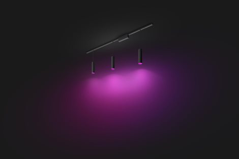 Hue Perifo lištové svítidlo se 3 závěsy, LED WACA 15,6W 1530lm 2000-6500K RGB, černá 4