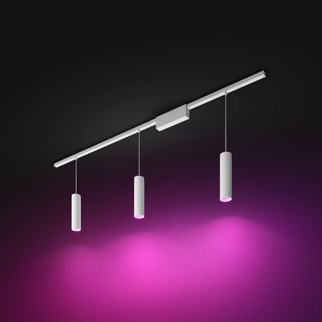 Hue Perifo lištové svítidlo se 3 závěsy, LED WACA 15,6W 1530lm 2000-6500K RGB, bílá 8
