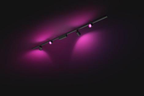Hue Perifo lištové svítidlo se 4 spoty, LED WACA 20,8W 2040lm 2000-6500K RGB, černá 9