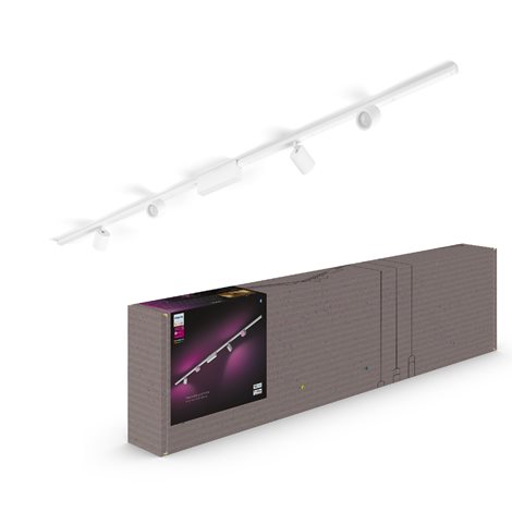 Hue Perifo lištové svítidlo se 4 spoty, LED WACA 20,8W 2040lm 2000-6500K RGB, bílá 6