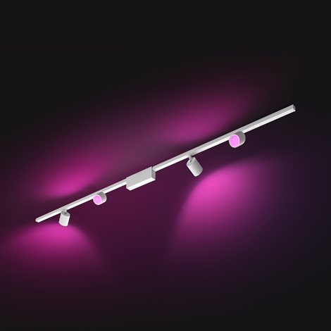 Hue Perifo lištové svítidlo se 4 spoty, LED WACA 20,8W 2040lm 2000-6500K RGB, bílá 7