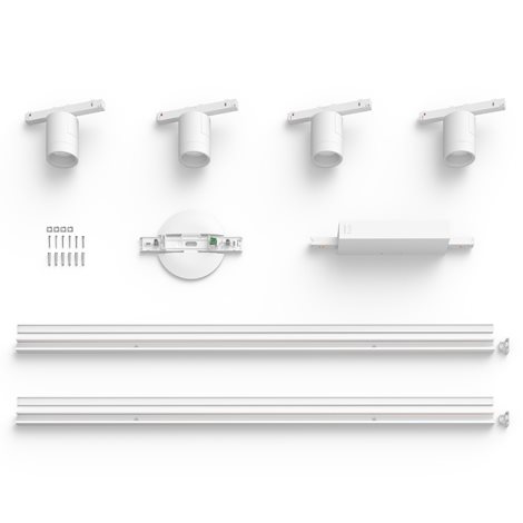 Hue Perifo lištové svítidlo se 4 spoty, LED WACA 20,8W 2040lm 2000-6500K RGB, bílá 2