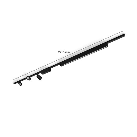 Hue Perifo lištové svítidlo 3 spoty+panel, LED WACA 44,6W 3580lm 2000-6500K RGB, černá 4