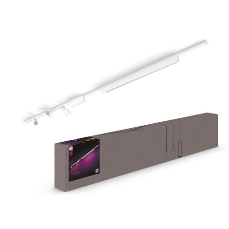 Hue Perifo lištové svítidlo 3 spoty+panel, LED WACA 44,6W 3580lm 2000-6500K RGB, bílá 2