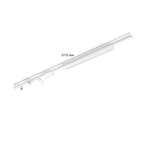 Hue Perifo lištové svítidlo 3 spoty+panel, LED WACA 44,6W 3580lm 2000-6500K RGB, bílá 4