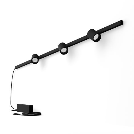Hue Perifo lištové nástěnné svítidlo se 3 spoty, LED WACA 15,6W 1530lm 2000-6500K RGB, černá 1