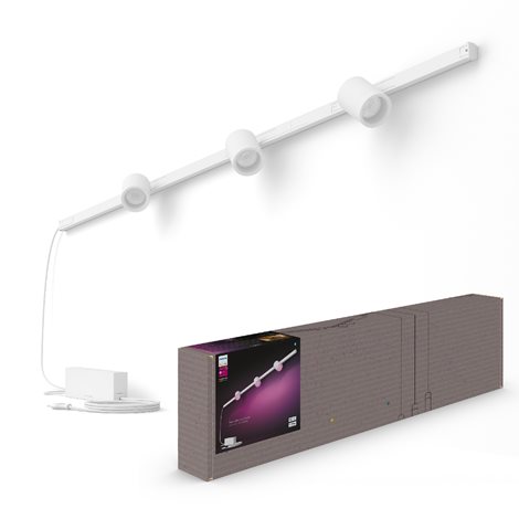 Hue Perifo lištové nástěnné svítidlo se 3 spoty, LED WACA 15,6W 1530lm 2000-6500K RGB, černá 6