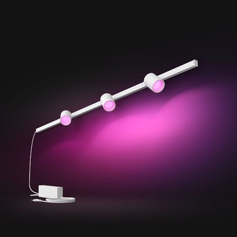 Hue Perifo lištové nástěnné svítidlo se 3 spoty, LED WACA 15,6W 1530lm 2000-6500K RGB, černá 7