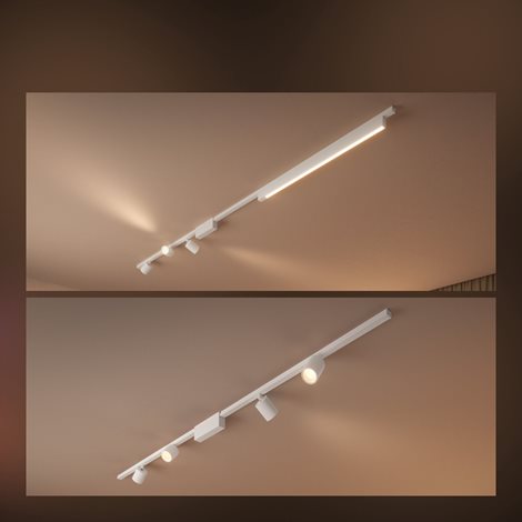 Hue Perifo lištové nástěnné svítidlo se 3 spoty, LED WACA 15,6W 1530lm 2000-6500K RGB, černá 8