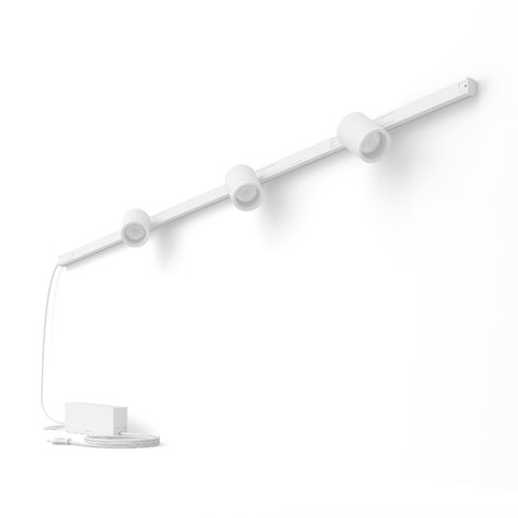 Hue Perifo lištové nástěnné svítidlo se 3 spoty, LED WACA 15,6W 1530lm 2000-6500K RGB, černá 1