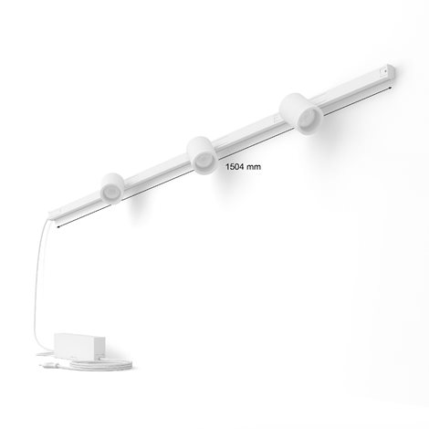 Hue Perifo lištové nástěnné svítidlo se 3 spoty, LED WACA 15,6W 1530lm 2000-6500K RGB, černá 2