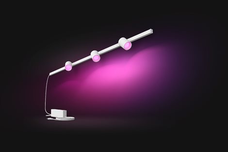 Hue Perifo lištové nástěnné svítidlo se 3 spoty, LED WACA 15,6W 1530lm 2000-6500K RGB, černá 3