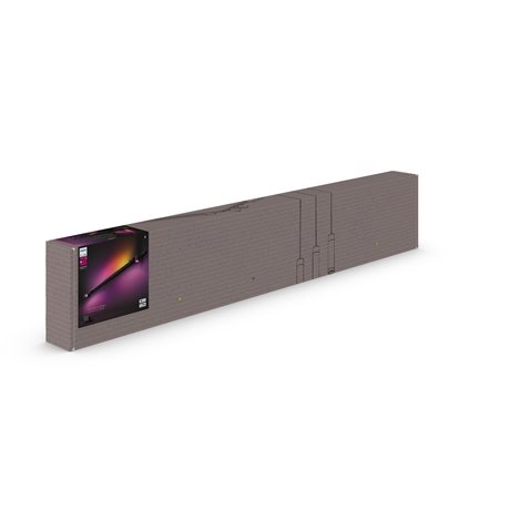 Hue Perifo lištové nástěnné svít. 2 spoty+Gradient Tube, LED WACA 39,9W 3620lm 2000-6500K RGB černá 10