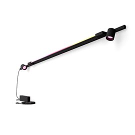 Hue Perifo lištové nástěnné svít. 2 spoty+Gradient Tube, LED WACA 39,9W 3620lm 2000-6500K RGB černá